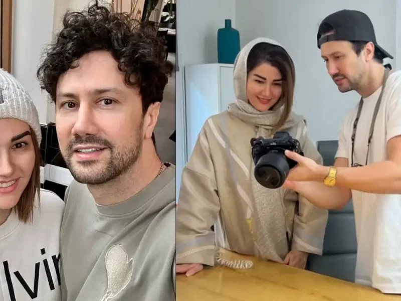 عکس شب یلدا ۱۴۰۴: نیلوفر استخری خواهر شاهرخ استخری در کنار پدر و مادرشان در شب یلدا