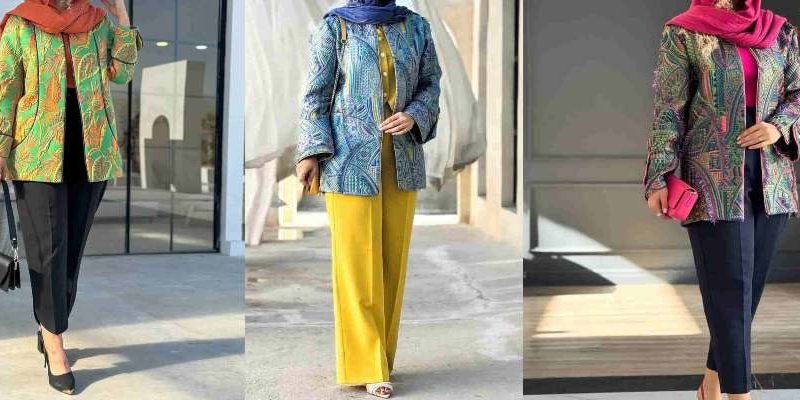مدل مانتو ژاکارد 2024: ترکیبی از زیبایی سنتی و مدرنیته | گلی شی 1 مانتو ژاکارد