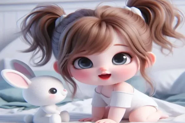 عکس کارتونی دخترانه بامزه