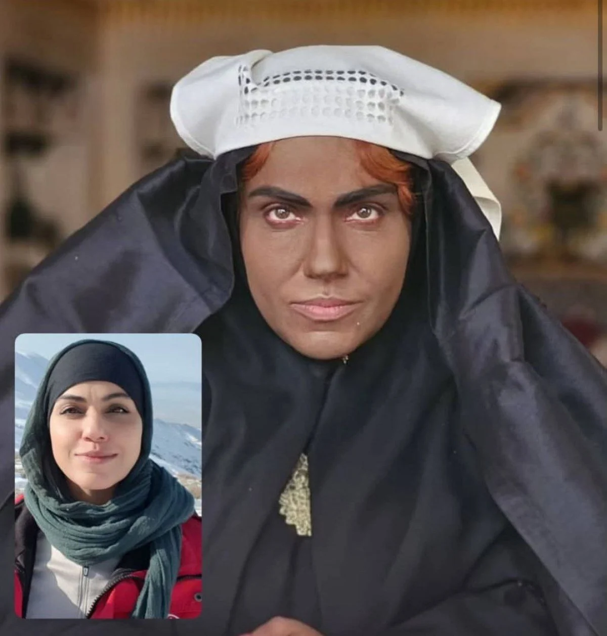 تصویر روز | گریم سنگین زهره، خواهر نرگس آبیار در «بامداد خمار» گریم سنگین زهره، خواهر نرگس آبیار در «بامداد خمار»