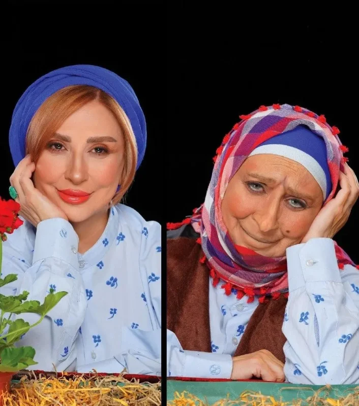 تصویر روز | مراحل گریم مرجانه گلچین به سبک مادربزرگِ مجموعه خاطره انگیز خونه مادربزرگه 26378 391