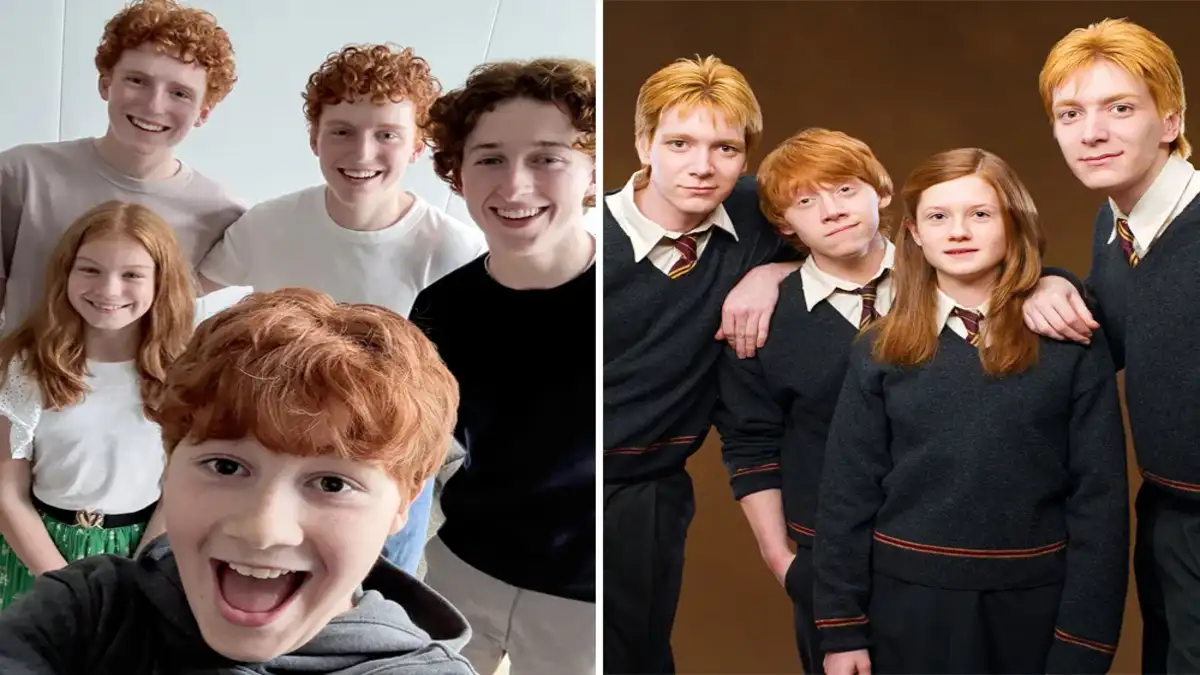 اولین تصاویر از ظاهر خانواده ویزلی در سریال Harry Potter منتشر شد
