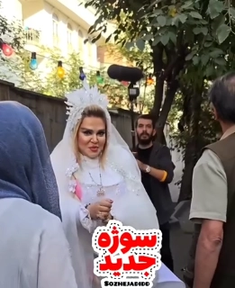 خبر روز | عکس جدید بهاره رهنما با لباس عروس در پشت صحنه یک فیلم جدید Screenshot 2025 10 03 155330