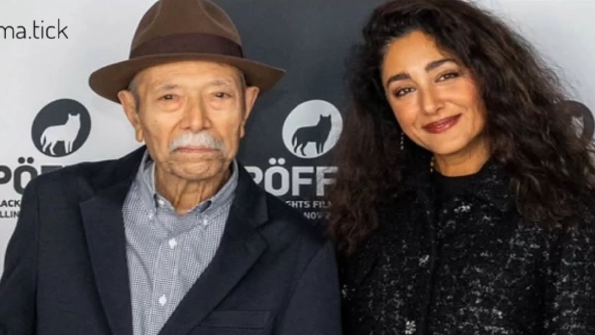 على نصيريان، گلشیفته فراهانى و همايون غنى زاده بر روی فرش قرم «آه چه روزهای خوشی بود»