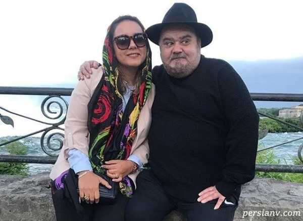 تصویر جذاب از اکبر عبدی به همراه تنها نوه اش سام