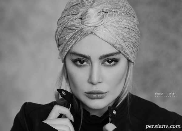 عکس سحر قریشی با طاها عبداللهی در پشت صحنه سریال نیسان آبی