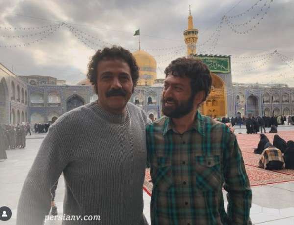 تصویر روز | آرش مجیدی و محمد هادی دیباجی؛ فرهاد و مهرداد سریال احضار در حرم امام رضا آرش مجیدی سریال احضار