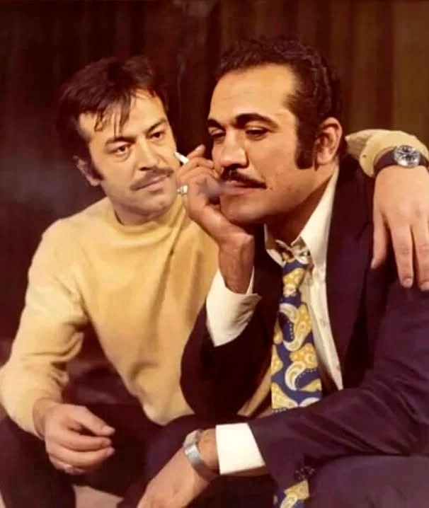 خبر روز | ژست صمیمی ایرج قادری و فریدون فرخزاد دهه 50
