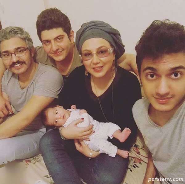 تصویر روز | بهنوش بختیاری بازیگر در کنار خواهرزاده هاش خواهرزاده های بهنوش بختیاری