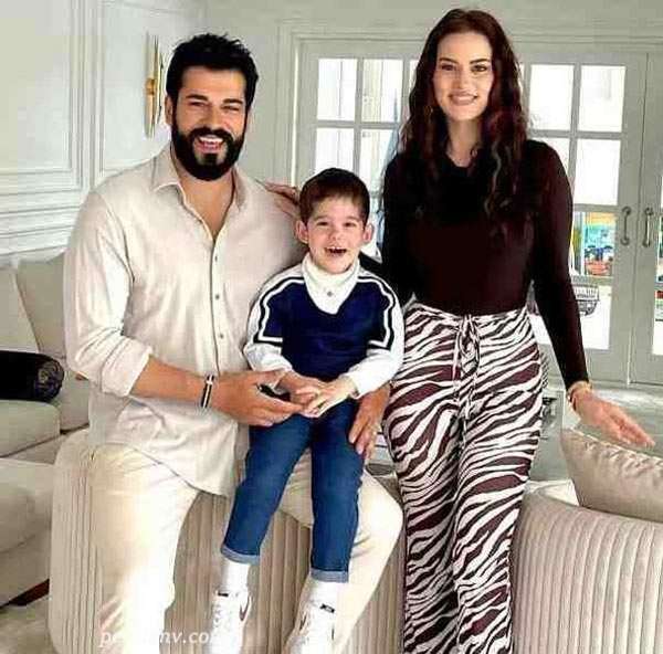 بازیگر ترکیه ای و همسرش