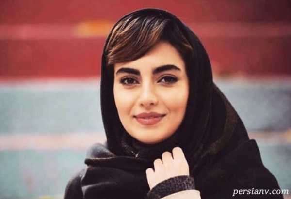 مهشید جوادی با لباس و چهره خیلی متفاوت