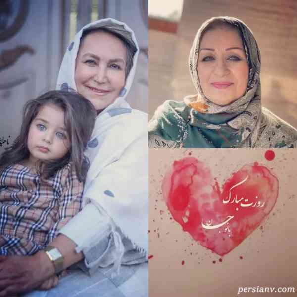 شباهت چشمان هانا پاک نیت و مادربزرگش چشمان هانا پاک نیت