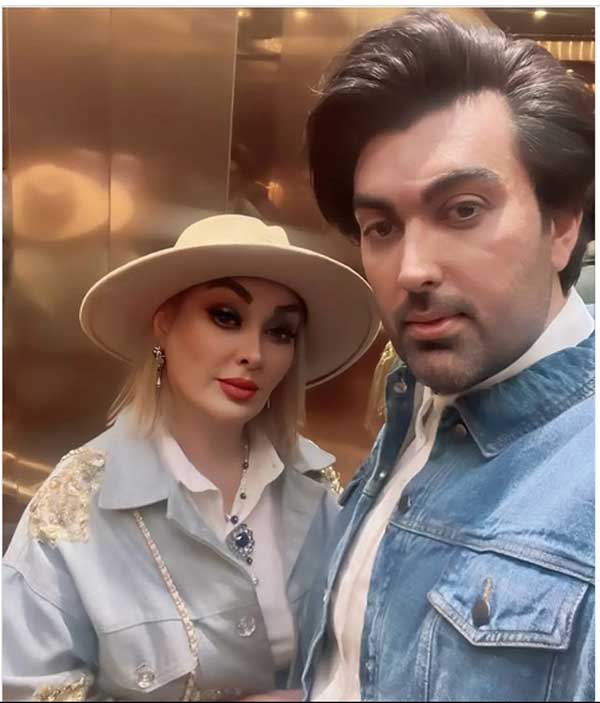 تصویر روز | تغییرات چهره الهام حمیدی و همسرش استایل جدید همسر الهام حمیدی