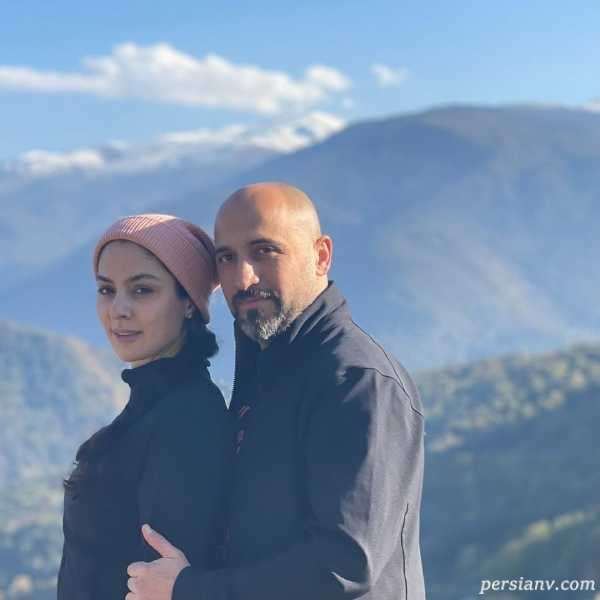 تصویر روز | مارال بنی آدم بازیگر هم گناه علی سرابی و همسرش