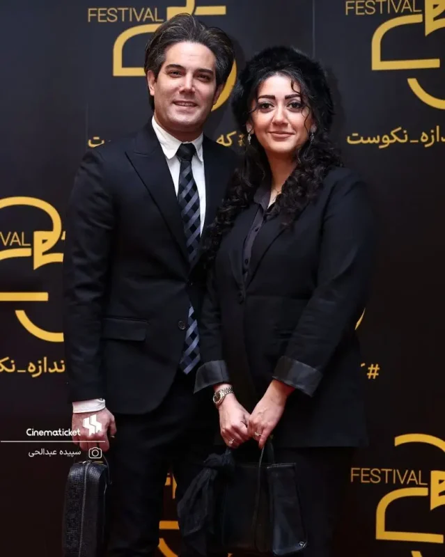 تصویر روز | امیرعلی نبویان و همسرش بهار نوروزپور خوشپوشترین زوج مراسم شدند! gWta1TdFc7SV