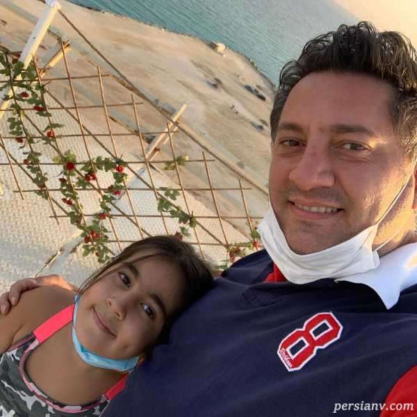 تصویر روز | حمید خندان همسر سابق پریا پرتوی فرد در کنار دخترش نیلا حمید خندان و دخترش