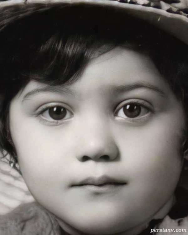 تصویر روز | چشمان زیبا و درشت شبنم مقدمی در دوران کودکی اش کودکی شبنم مقدمی