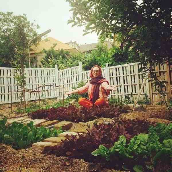 تصویر روز | باغچه سر سبز منزل سحر ولدبیگی و همسرش نیما فلاح منزل سحر ولدبیگی