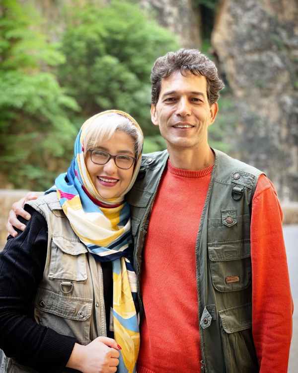 معصومه کریمی و همسرش