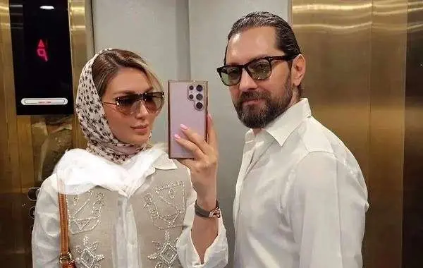 تصویر روز | تفریحات مادر و پسری مینا مختاری و بچه اش در مزرعه سرسبز mina mokhtari bacheh 1