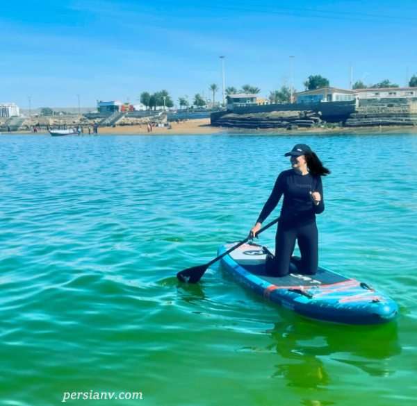 تصویر روز | قایق سواری ندا قاسمی؛ شیرین در نون خ عکسهای ندا قاسمی بازیگر نون خ