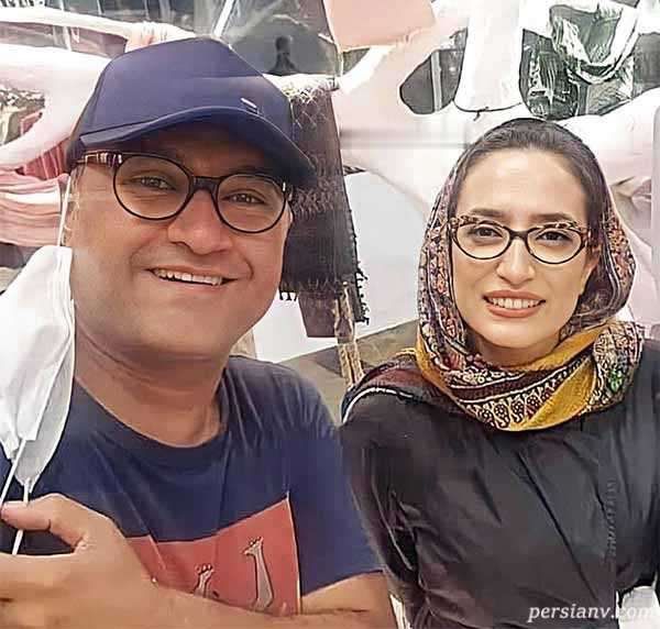 تصویر روز | ست شال و عینک نگار جواهریان در کنار همسرش رامبد جوان نگار جواهریان در کنار رامبد جوان