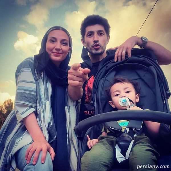 عکس جدید حدیث میرامینی با همسرش