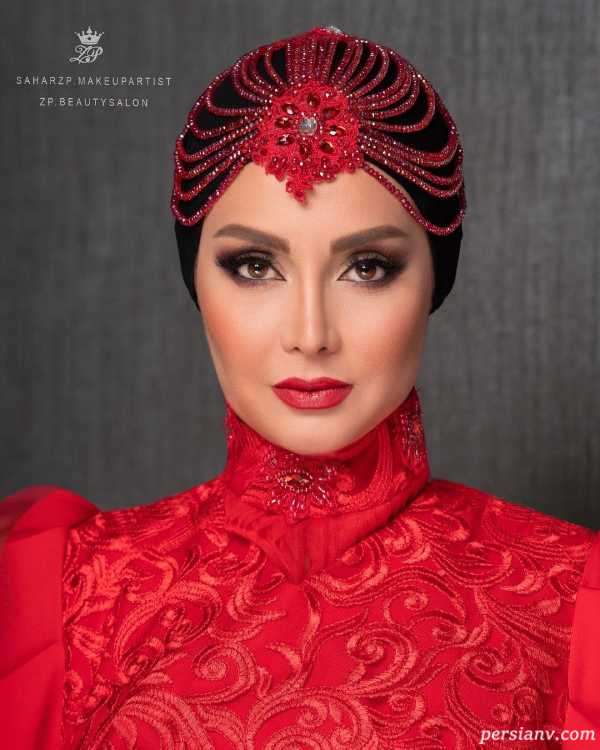 تصویر روز | عکس های جدید و مدلینگ مریم خدا رحمی بازیگر با لباس قرمز تصاویر مدلینگ خانم بازیگر