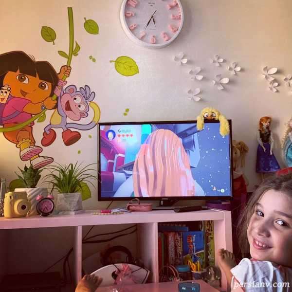 تصویر روز | دکوراسیون زیبای اتاق بارانا دختر خواننده معروف بنیامین بهادری اتاق بارانا بهادری