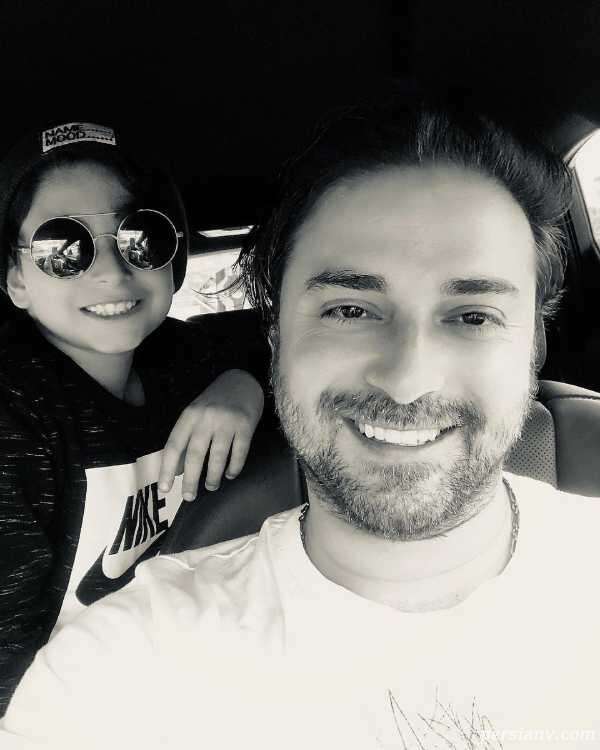 عکس بابک جهانبخش و پسرش