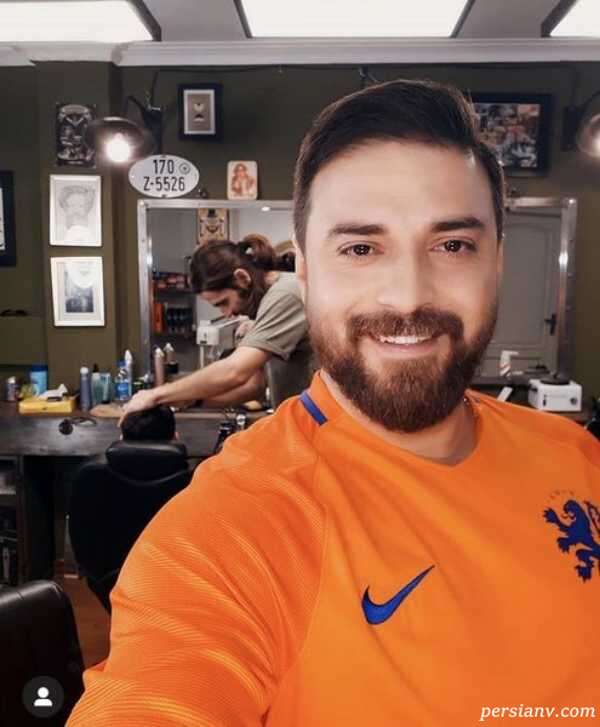 عکس بابک جهانبخش و پسرش