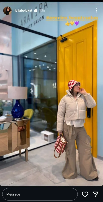 خبر روز | عکس متفاوت لیلا بلوکات با ژست و لباس خاص photo 2025 02 24 12 19 41 1