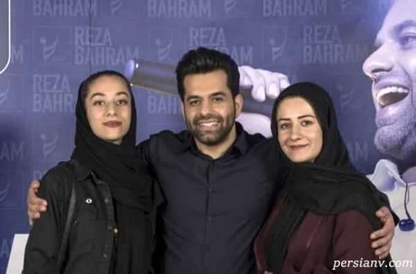 تصویر روز | رضا بهرام در کنار مادر و خواهرش شمال کشور خواننده معروف و خواهرهایش