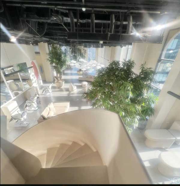 تصویر روز | دکوراسیون سالن زیبایی ساره بیات و خواهرش سروین مجموعه سلامتی و زیبایی و زیبایی آبیش