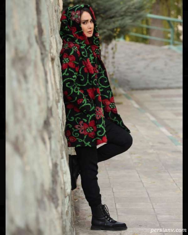 تصویر روز | علاقه خاص مریم خدارحمی به ست قرمز و مشکی ست لباس مریم خدارحمی