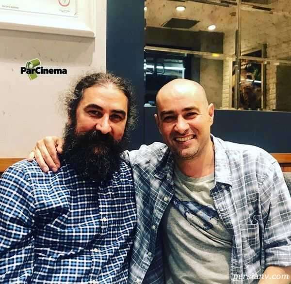 شهاب حسینی با موهای تراشیده