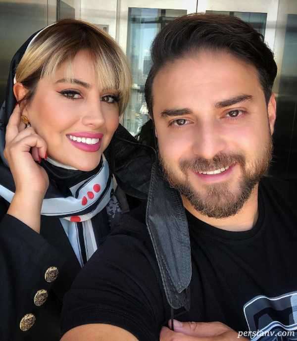 تصویر روز | بابک جهانبخش در کنار پدرش و آرتا پسر مو فرفریش خواننده جوان و همسرش