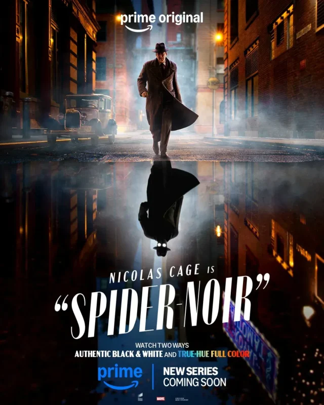 نیکلاس کیج در نقش مرد عنکبوتی در پوسترهای سریال Spider-Noir spider noir posters swing online color version 698cce6b13757bf9a0438461