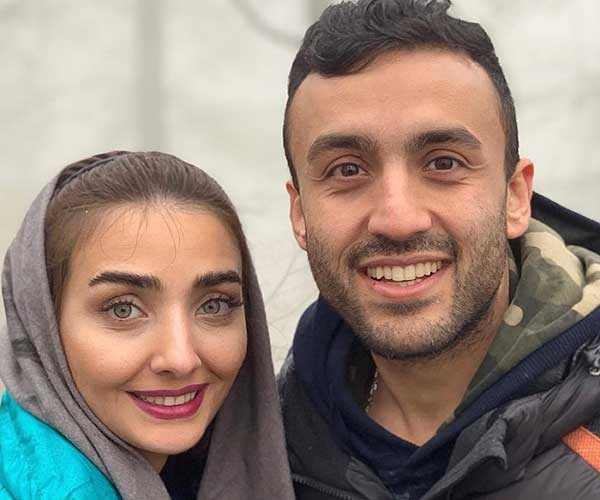 دریا مرادی دشت کنار همسرش همسر دریا مرادی دشت