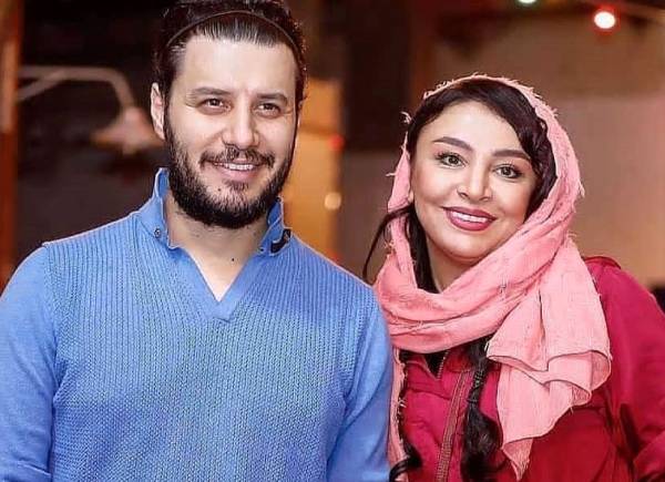جواد عزتی و همسرش