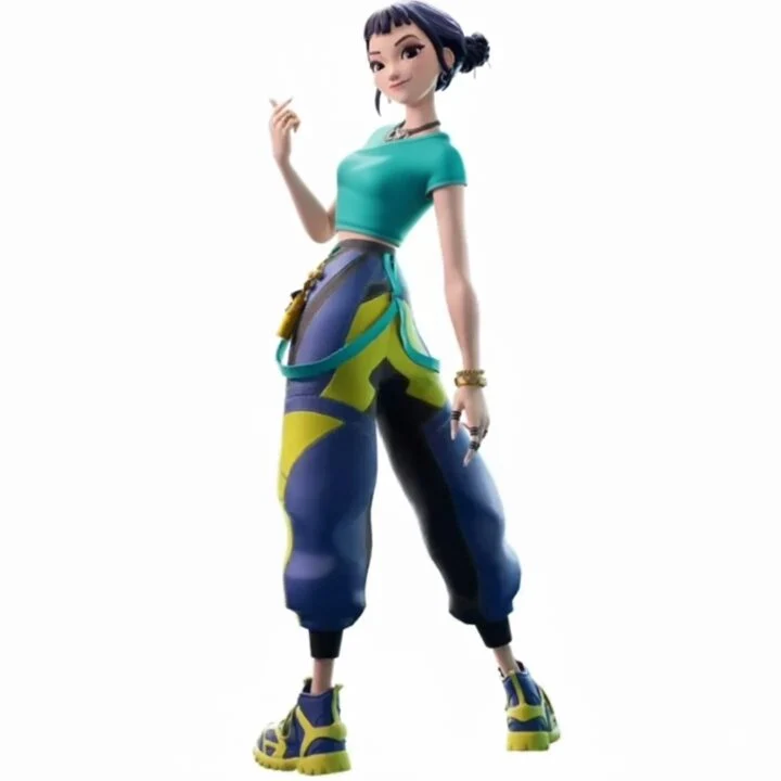 خبر روز | اولین تصاویر میرا و زویی در همکاری KPop Demon Hunters با فورتنایت در هالووین فاش شد zoey kpop fortnite 720x720 1