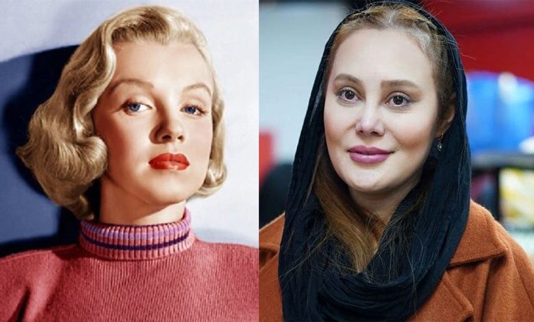 آرام جعفری شباهت باورنکردنی به مرلین مونرو با گریم جدیدش