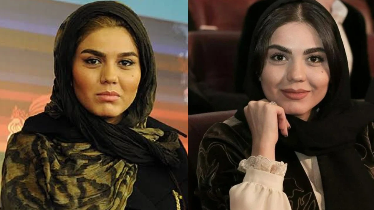 آزاده زارعی بازیگر آوای باران به همراه پدر، مادر و برادرش