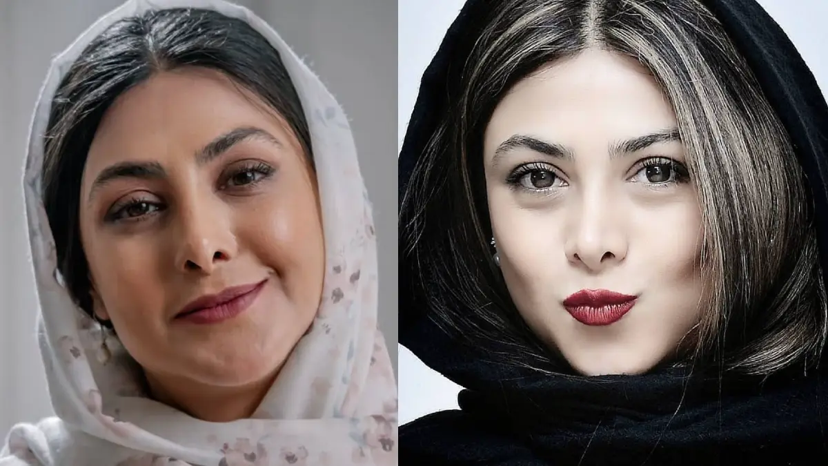 آزاده صمدی با ژست دیدنیش