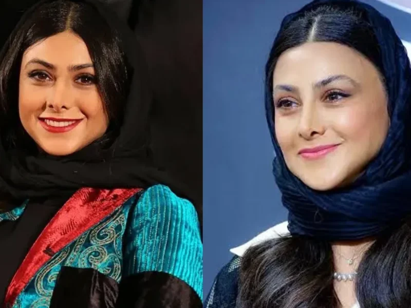 آزاده صمدی در اکران «بچه مردم»؛ ترکیب کت چرمی براق و استایل مشکی