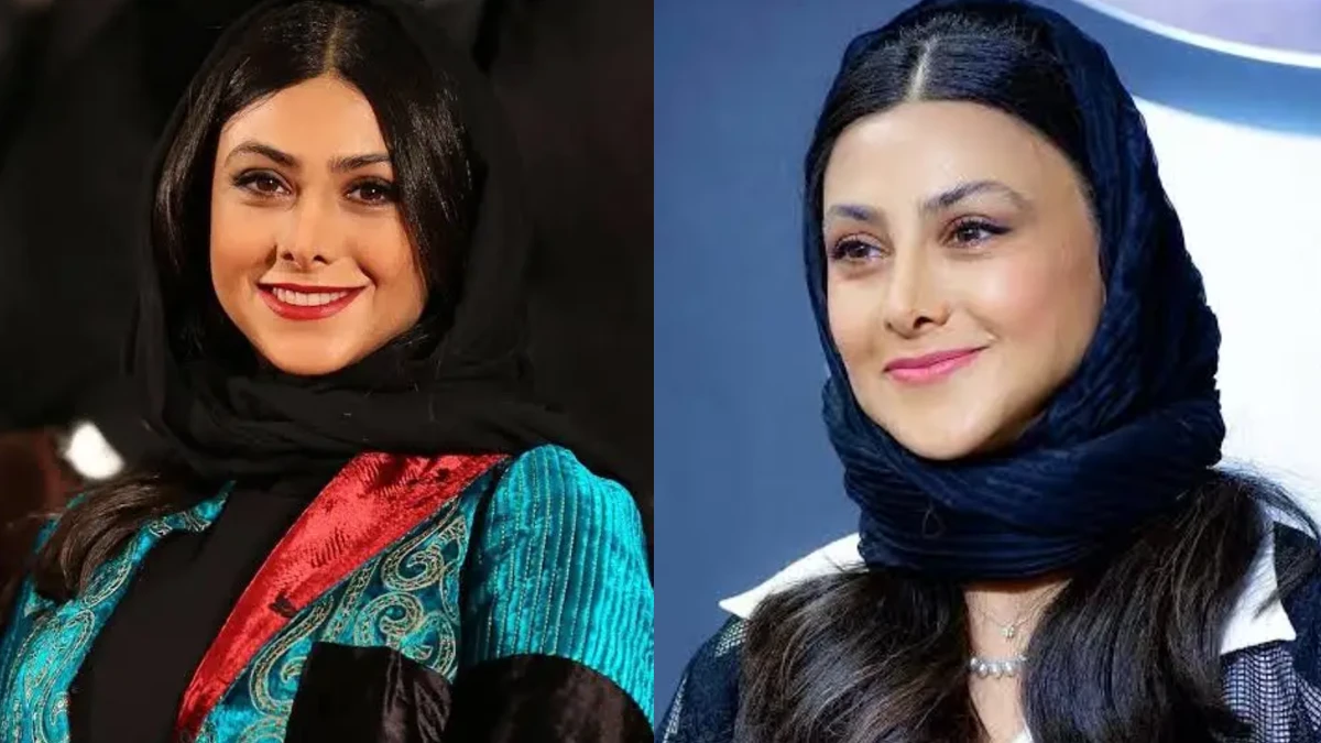 آزاده صمدی در اکران «بچه مردم»؛ ترکیب کت چرمی براق و استایل مشکی