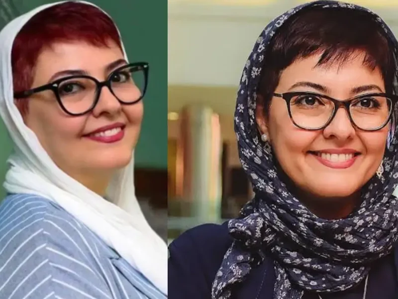 درخشش آناهیتا همتی در میان برگ‌های طلایی بید مجنون