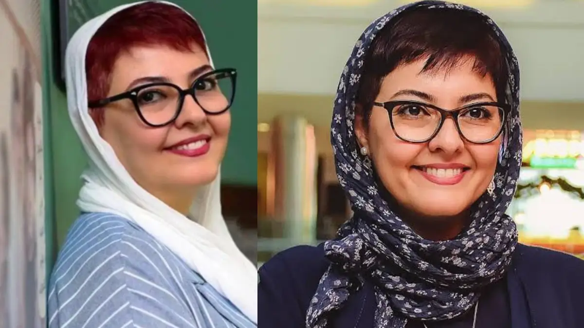 درخشش آناهیتا همتی در میان برگهای طلایی بید مجنون