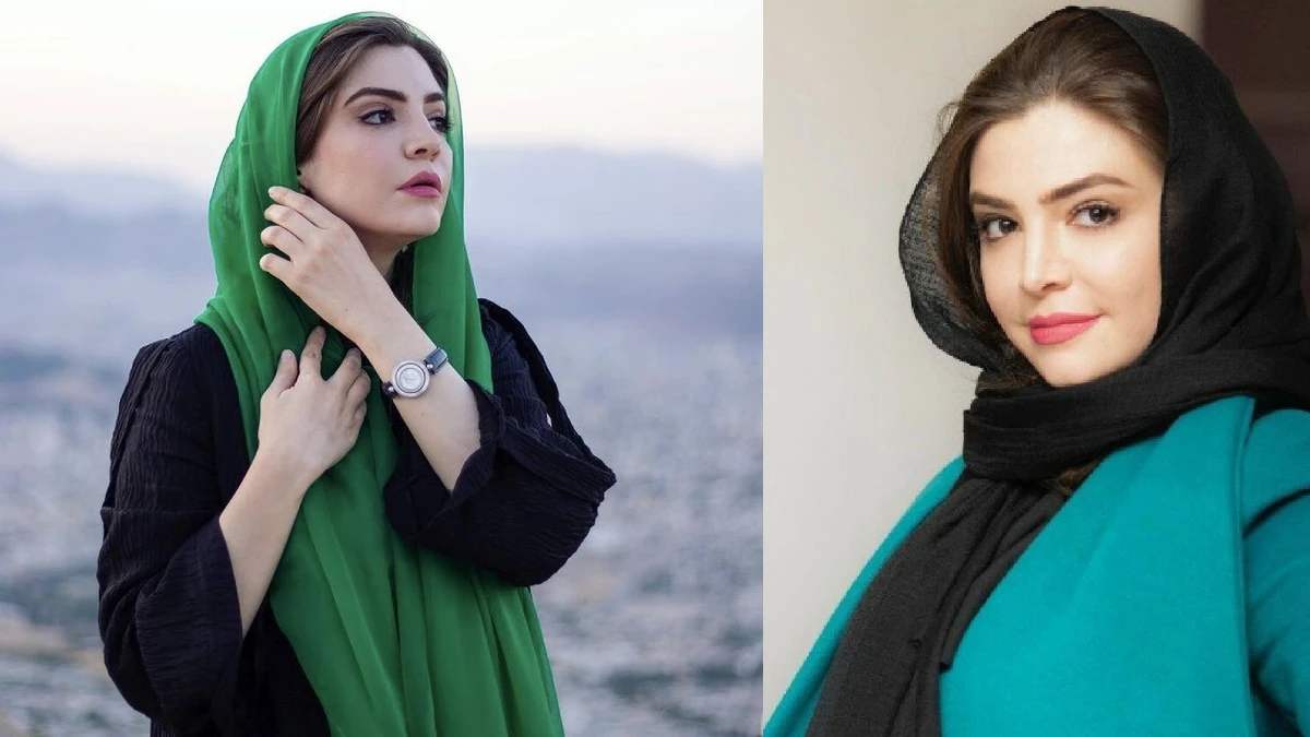 آوا دارویت با ست لباس چرم در یک خانه قدیمی
