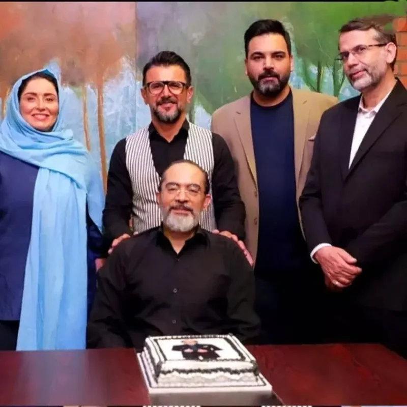 خبر روز | احسان علیخانی، امین حیایی و ژاله صامتی در جشن تولد کارن سال 1401 احسان عل 1